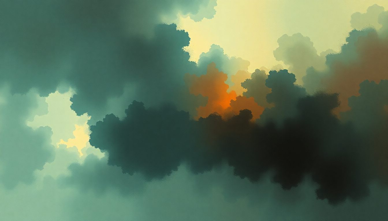 Fan-driven abstract illustration evoking the emotional arc of Nobody's Fault by Aerosmith