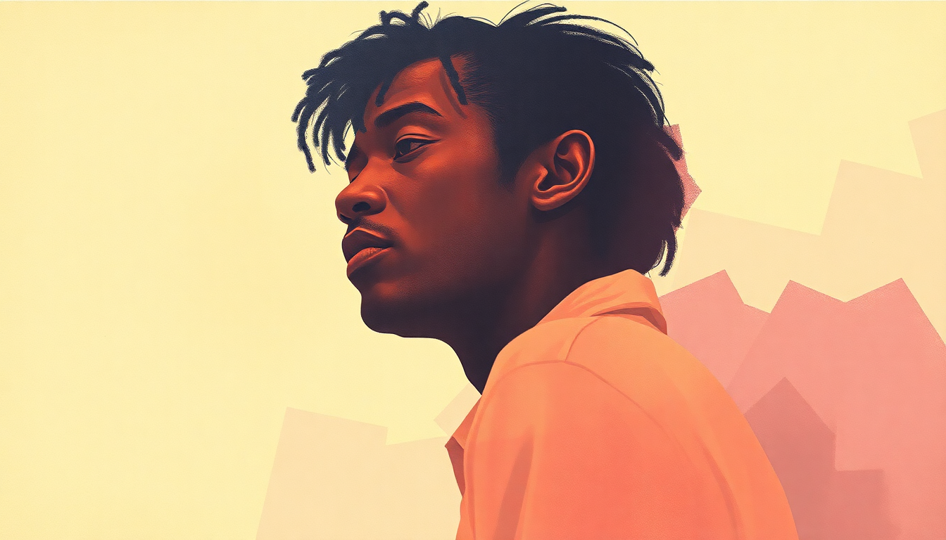 Fan-driven abstract illustration evoking the emotional arc of Nobody Wants You When Youre Down and Out by Bobby Womack