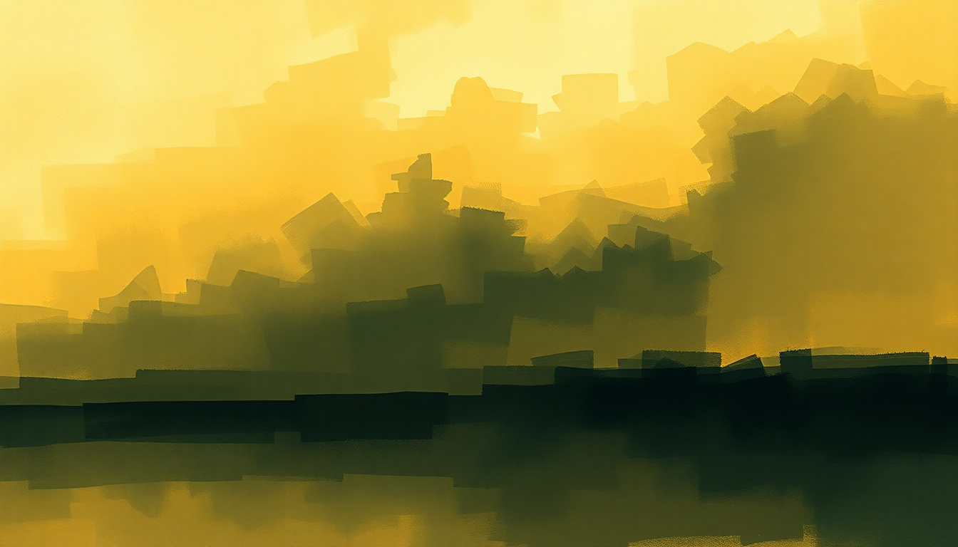 Fan-driven abstract illustration evoking the emotional arc of Nocturne Op. 48 No. 1 by Frédéric Chopin