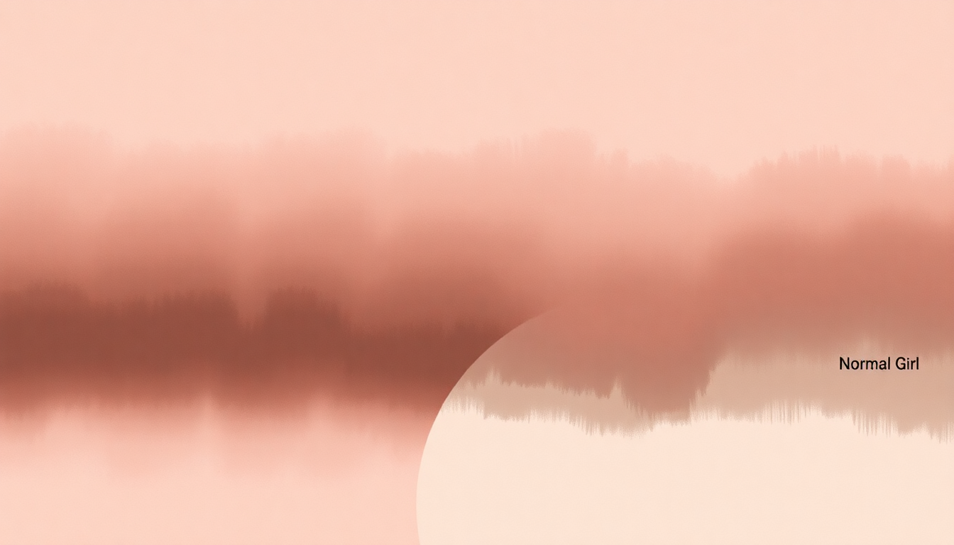 Fan-driven abstract illustration evoking the emotional arc of Normal Girl by SZA