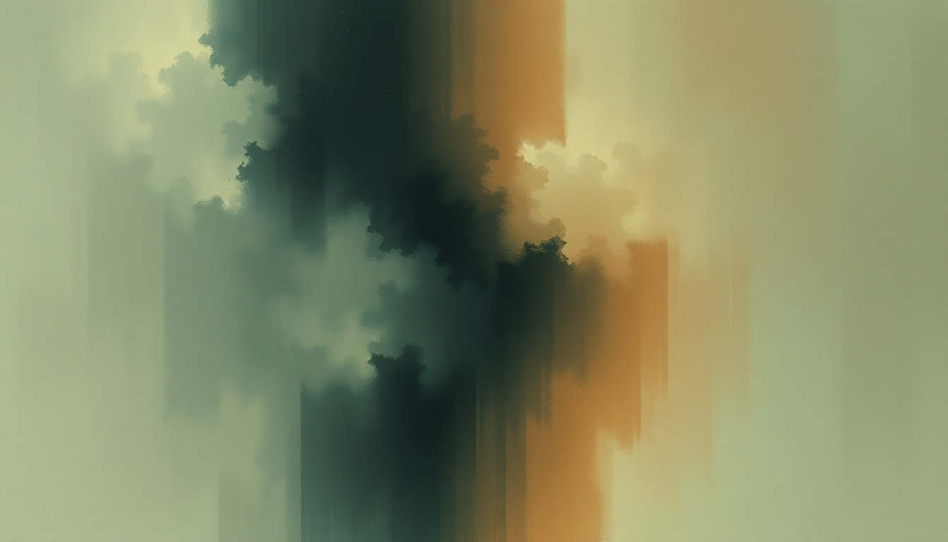 Fan-driven abstract illustration evoking the emotional arc of Normal Person by Arcade Fire