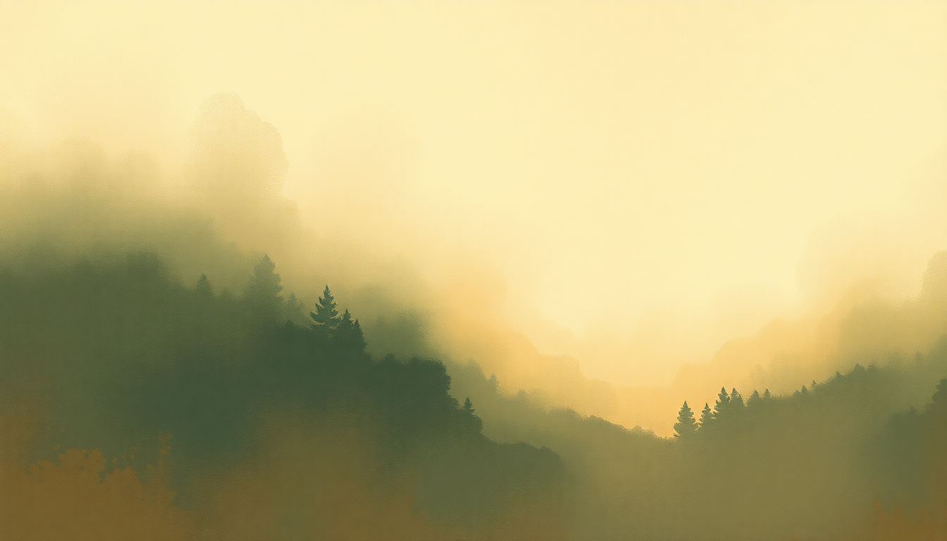 Fan-driven abstract illustration evoking the emotional arc of North Country Girl by Joan Baez