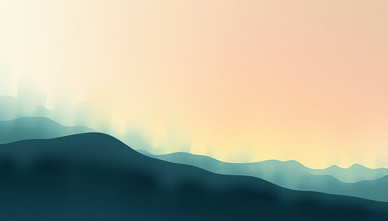 Fan-driven abstract illustration evoking the emotional arc of Northern Lights by Death Cab for Cutie