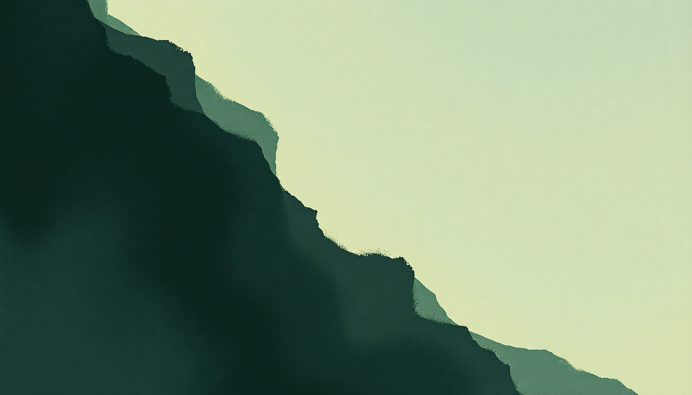 Fan-driven abstract illustration evoking the emotional arc of Not About Love by Fiona Apple