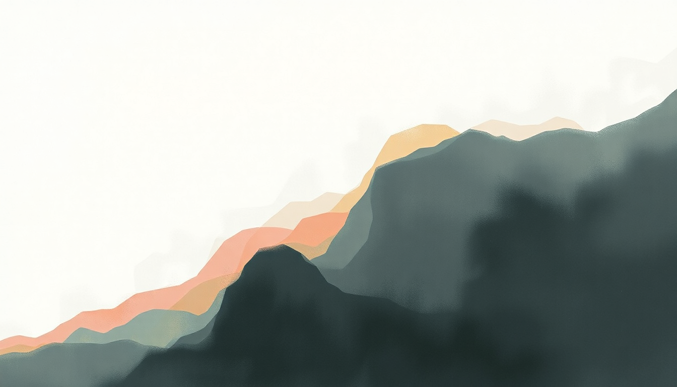 Fan-driven abstract illustration evoking the emotional arc of Notget by Björk