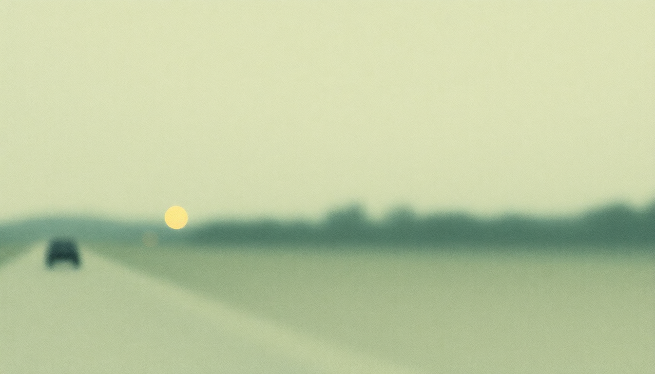 Fan-driven abstract illustration evoking the emotional arc of Nothin but the Taillights by Clint Black