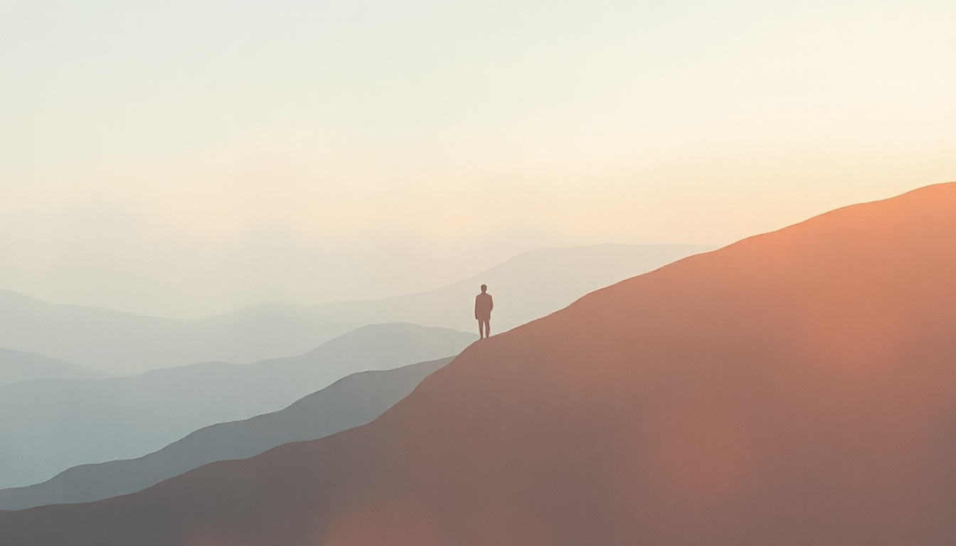Fan-driven abstract illustration evoking the emotional arc of Nothing at All by Giveon