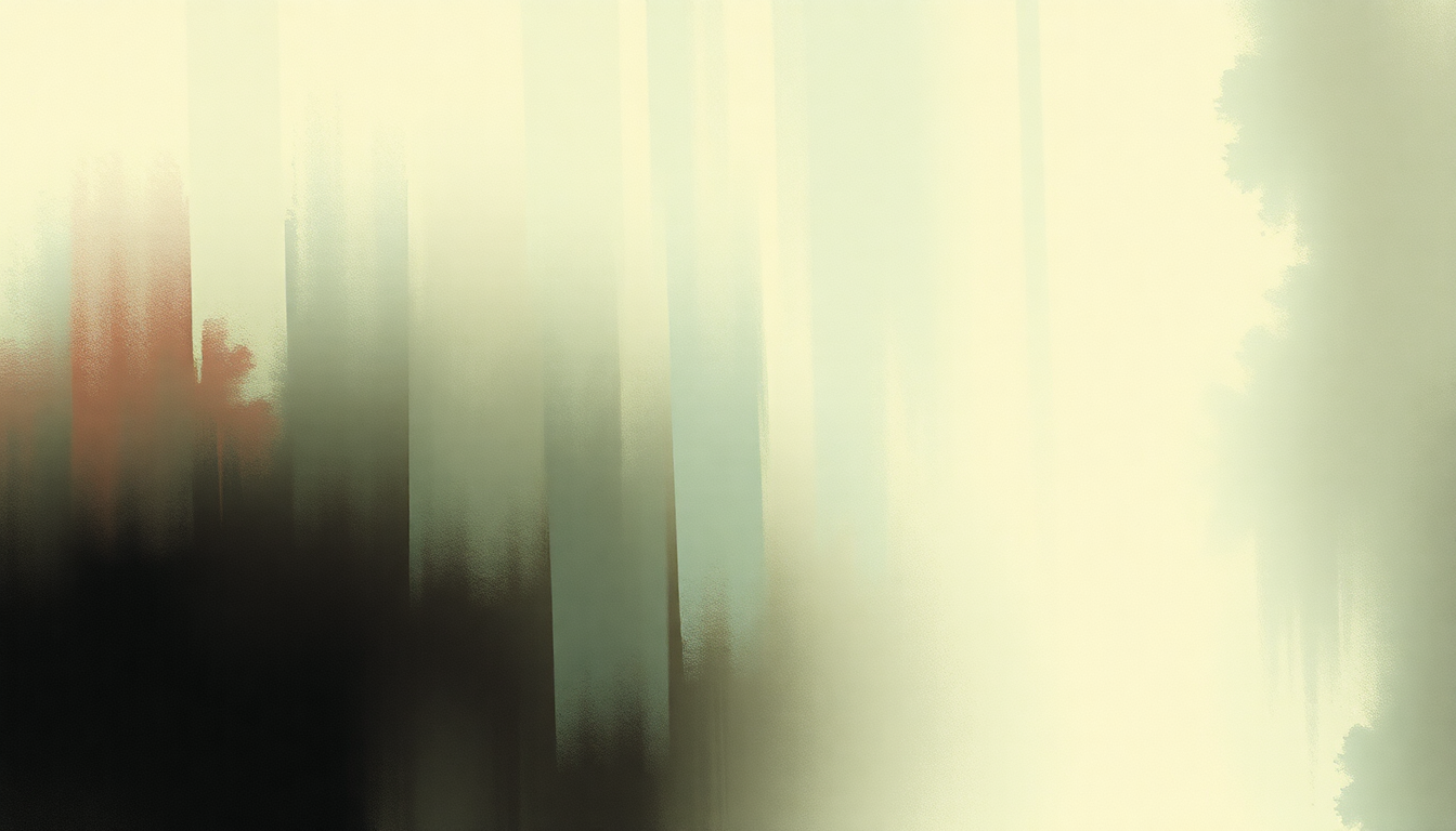 Fan-driven abstract illustration evoking the emotional arc of Nothing Natural by Lush