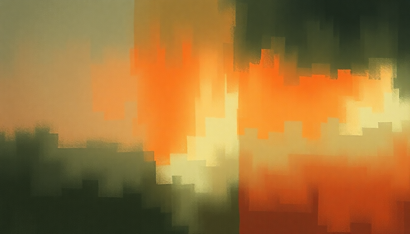 Fan-driven abstract illustration evoking the emotional arc of Nothing Short of Dying by Travis Tritt