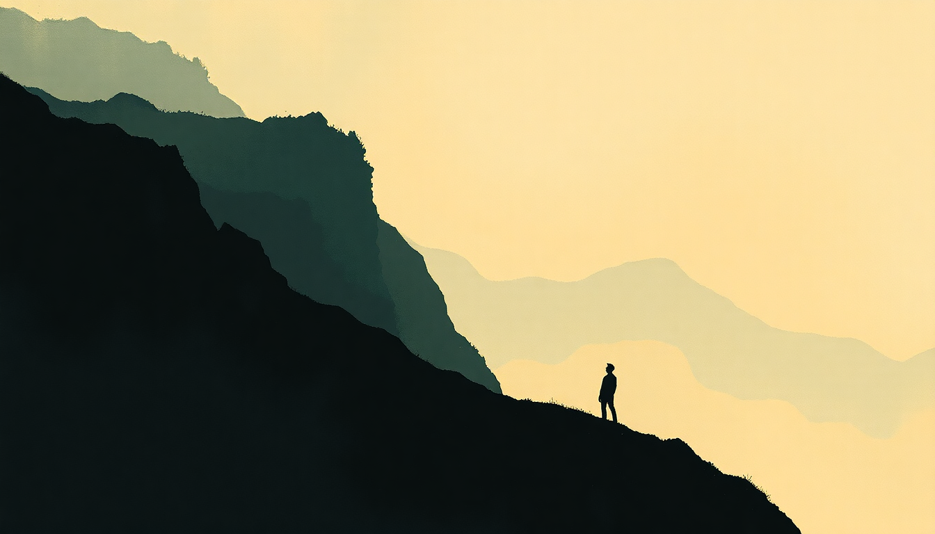 Fan-driven abstract illustration evoking the emotional arc of Notion by Kings of Leon