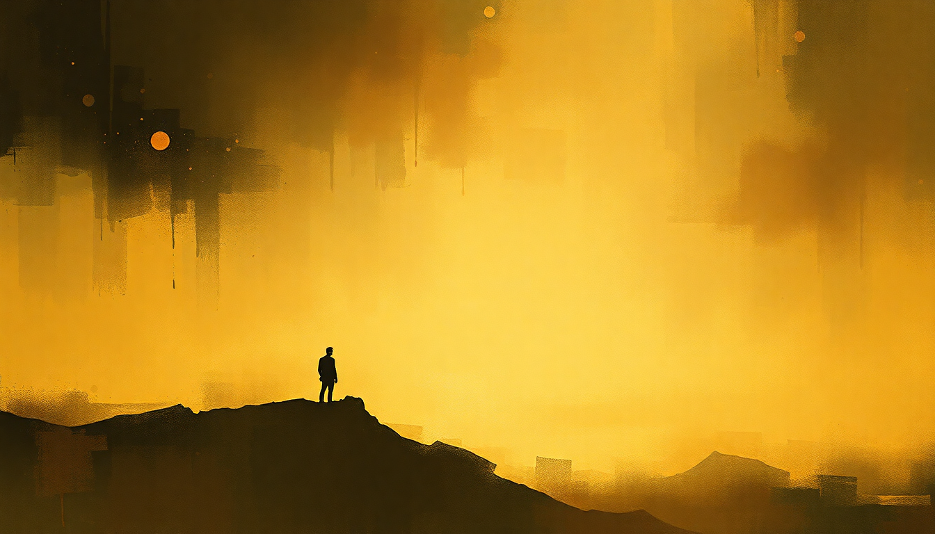 Fan-driven abstract illustration evoking the emotional arc of Now He Sings Now He Sobs by Chick Corea