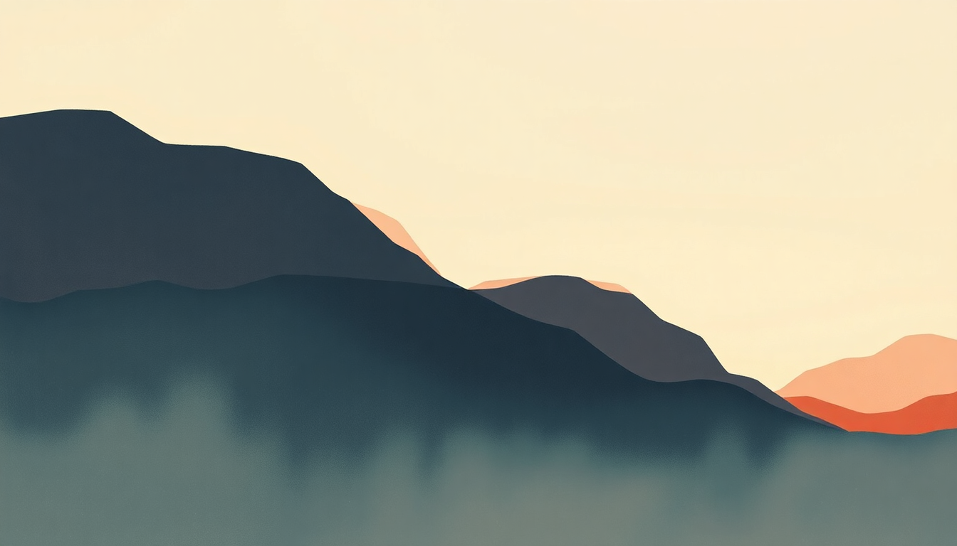 Fan-driven abstract illustration evoking the emotional arc of Now I'm in It by Haim