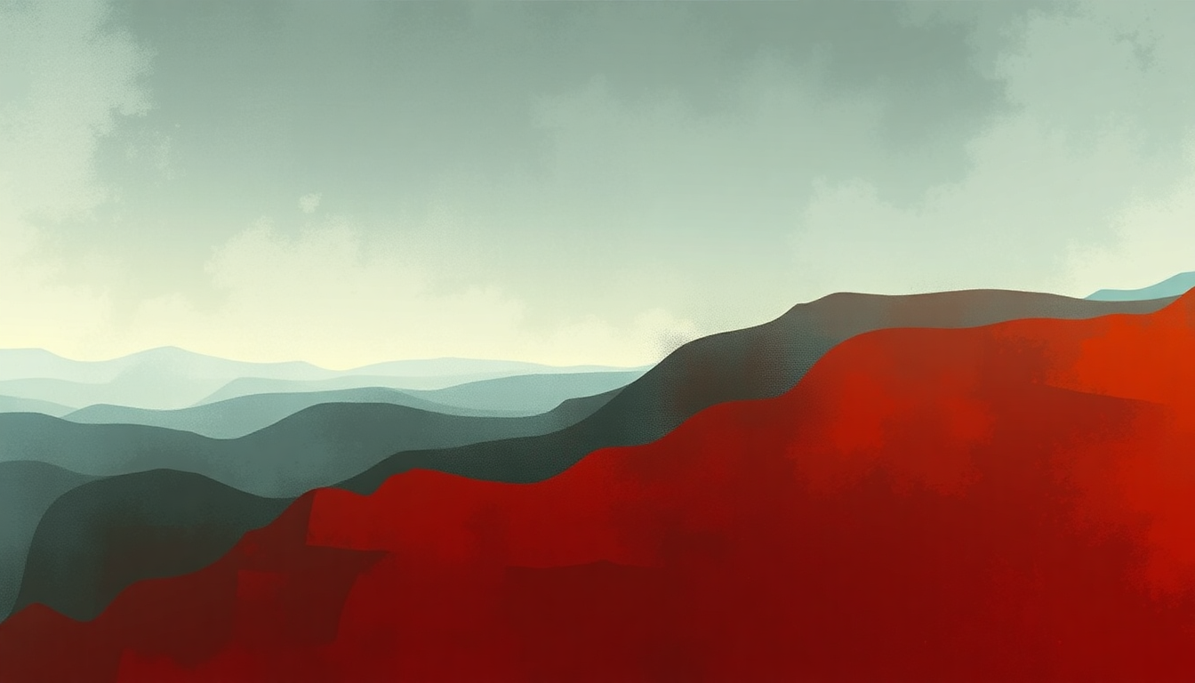 Fan-driven abstract illustration evoking the emotional arc of Numbness by The Verve