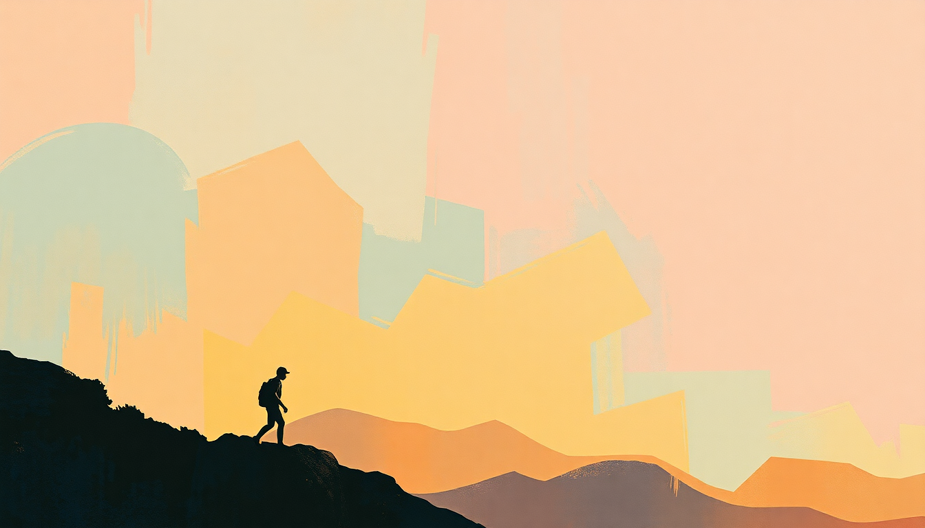 Fan-driven abstract illustration evoking the emotional arc of O Calhambeque by Roberto Carlos