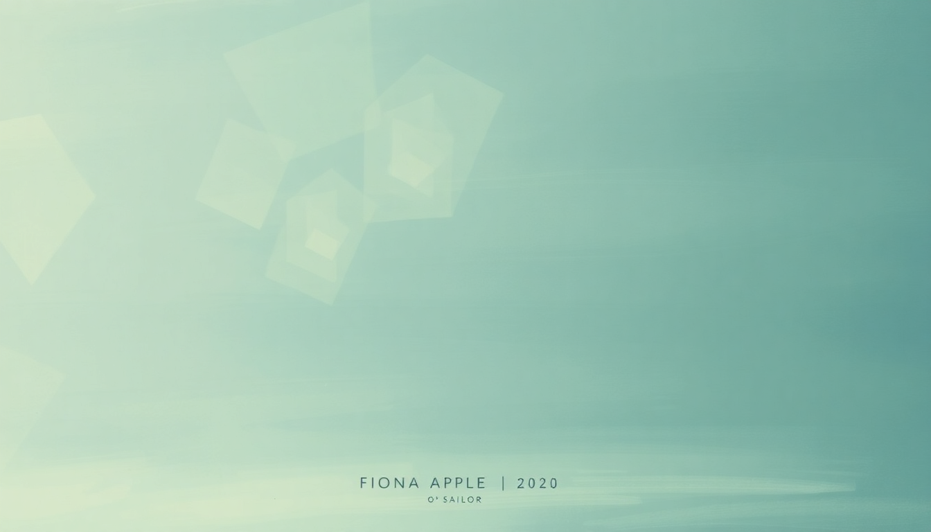 Fan-driven abstract illustration evoking the emotional arc of O' Sailor by Fiona Apple