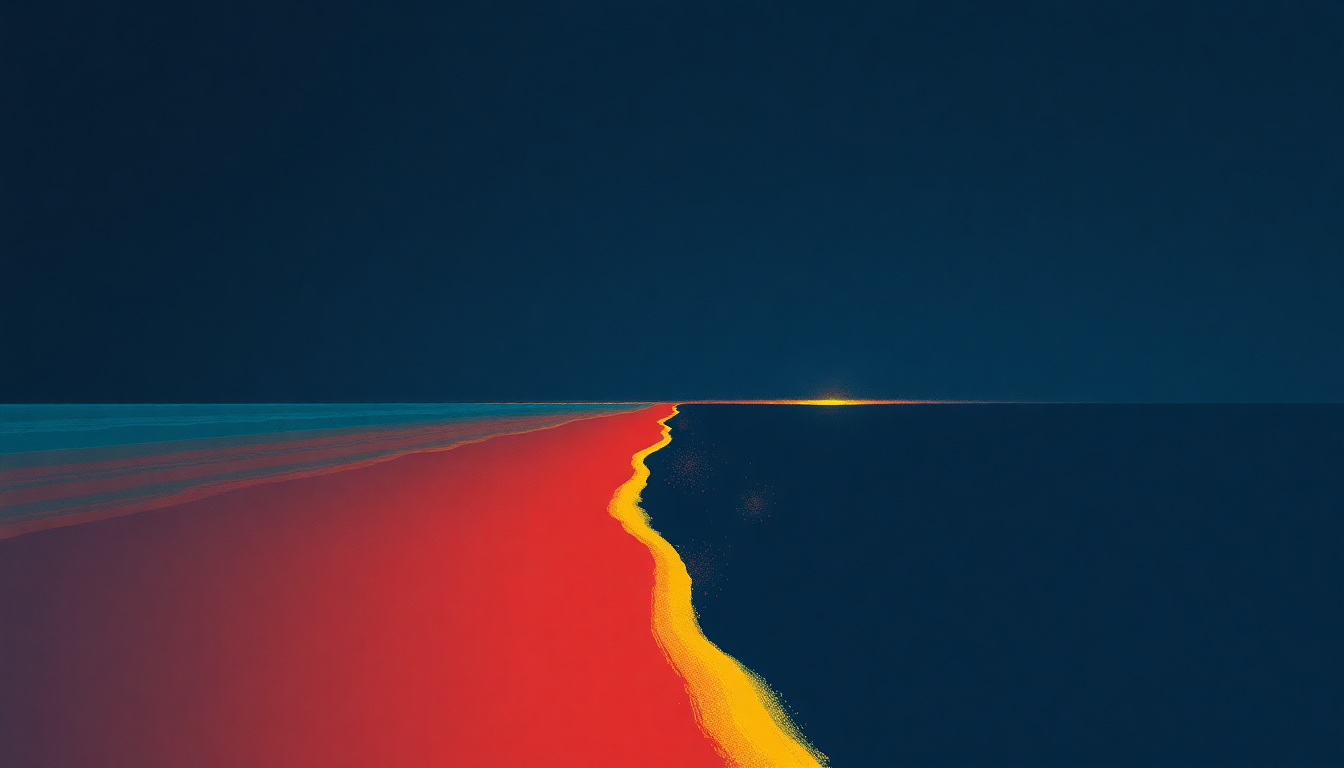 Fan-driven abstract illustration evoking the emotional arc of Ocean Size by Jane's Addiction