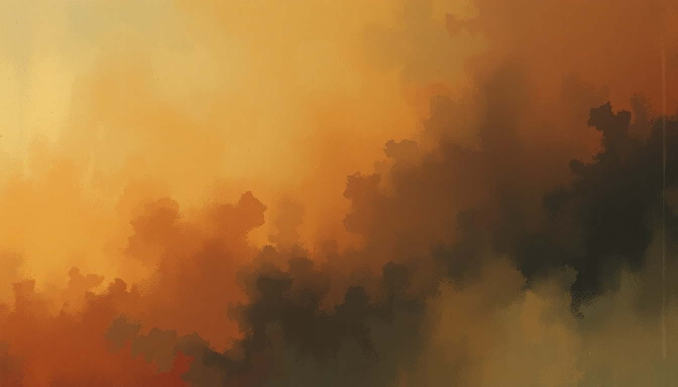Fan-driven abstract illustration evoking the emotional arc of Offering by John Coltrane
