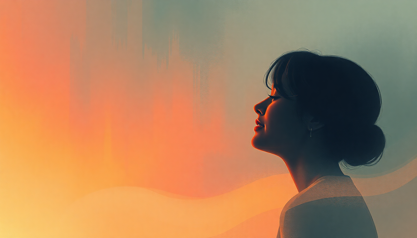 Fan-driven abstract illustration evoking the emotional arc of Oh Diane by Fleetwood Mac