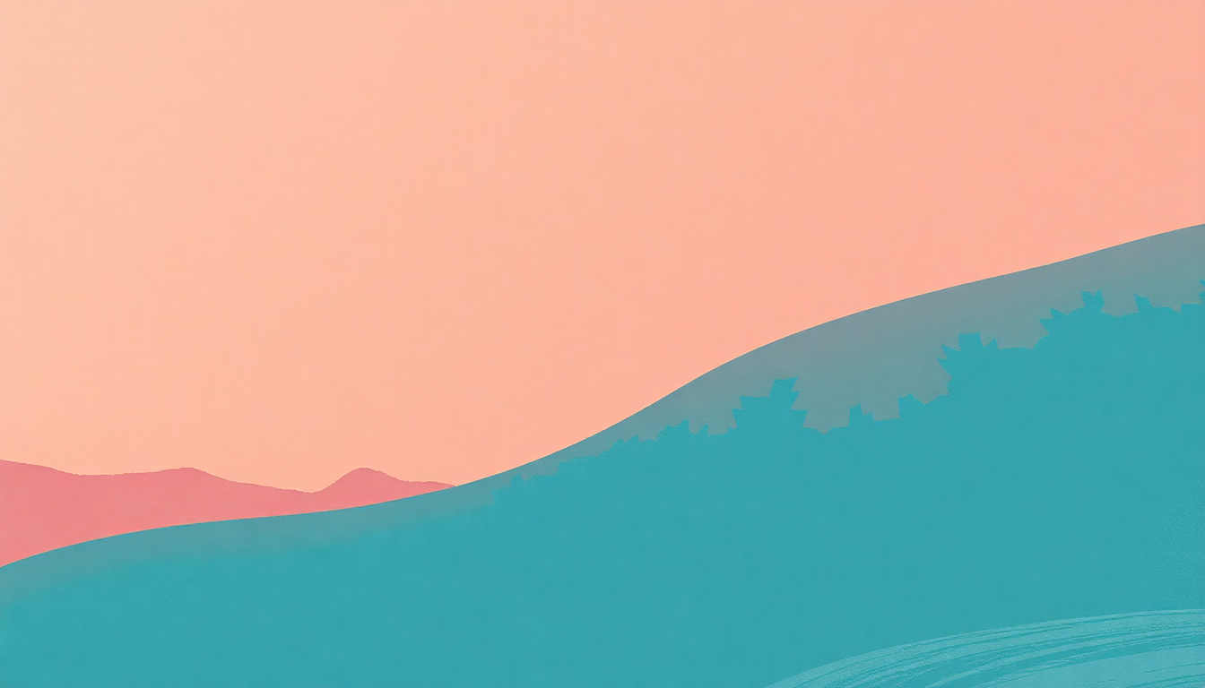 Fan-driven abstract illustration evoking the emotional arc of Oh No by Wet Leg