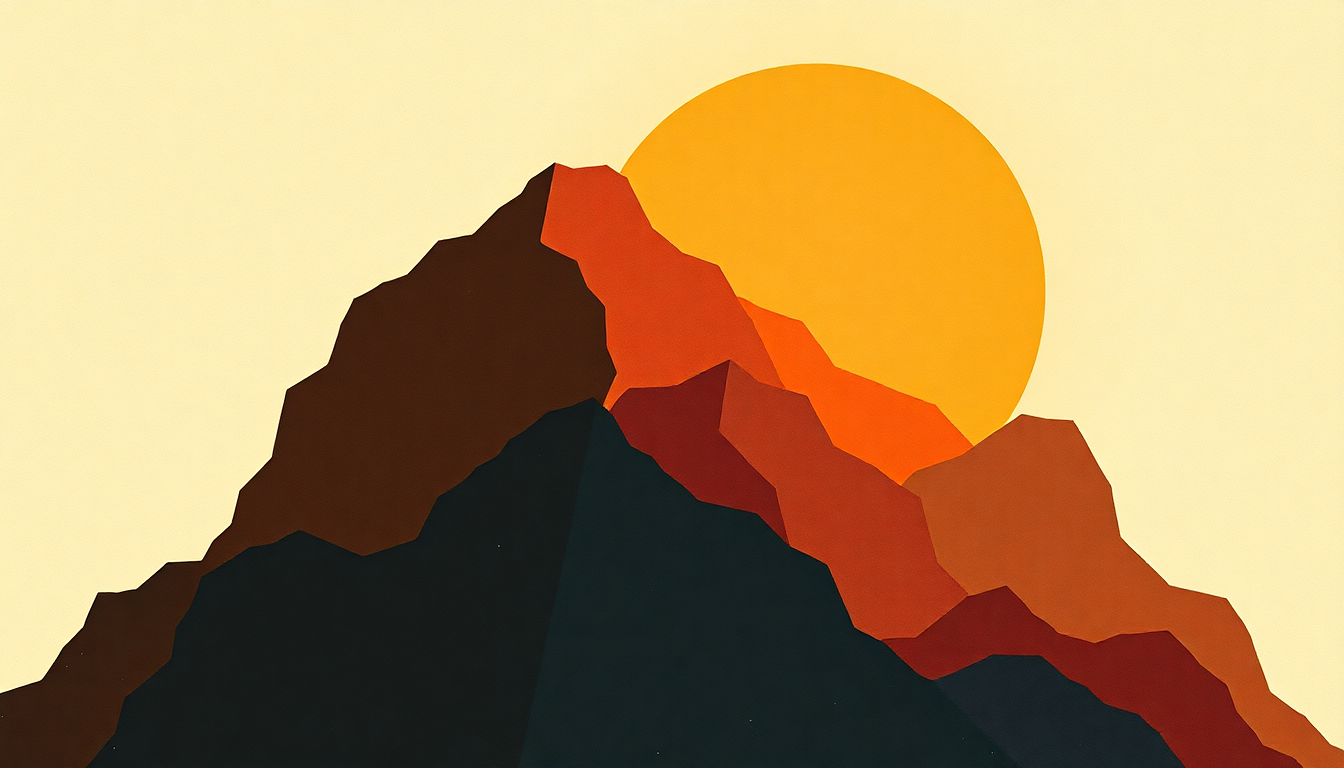 Fan-driven abstract illustration evoking the emotional arc of Ohio by Crosby, Stills, Nash & Young