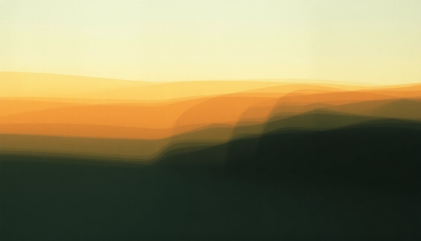 Fan-driven abstract illustration evoking the emotional arc of Oliver James by Fleet Foxes