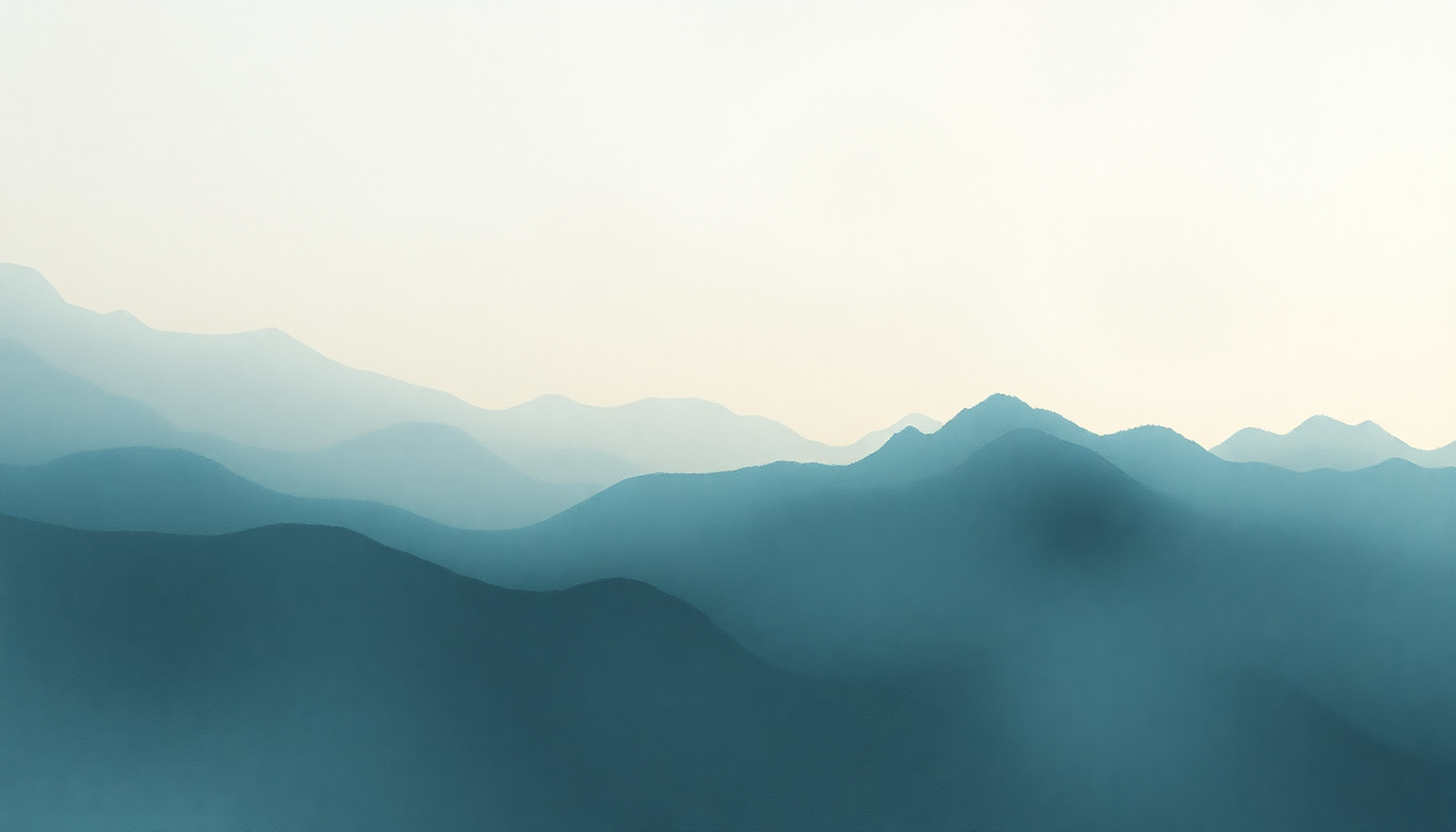 Fan-driven abstract illustration evoking the emotional arc of Olsen Olsen by Sigur Rós