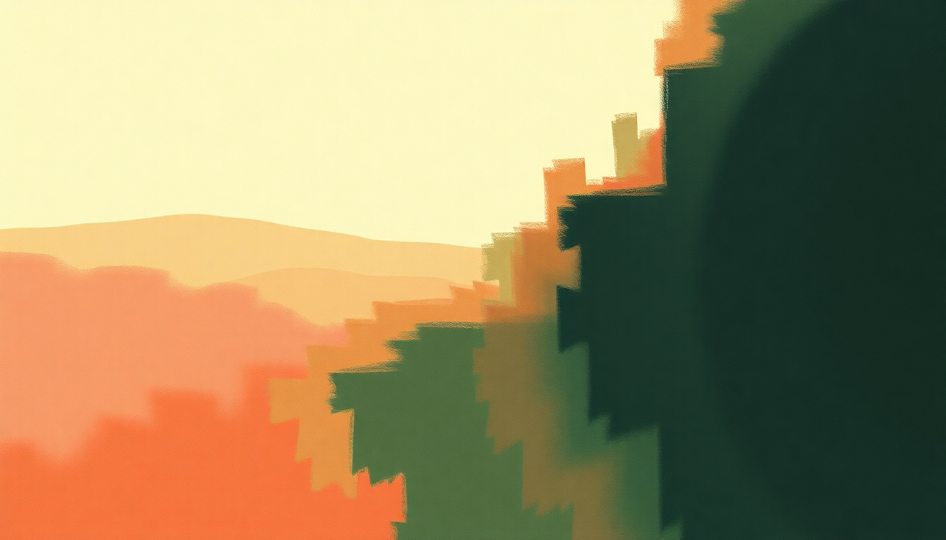 Fan-driven abstract illustration evoking the emotional arc of Olympia WA by Rancid