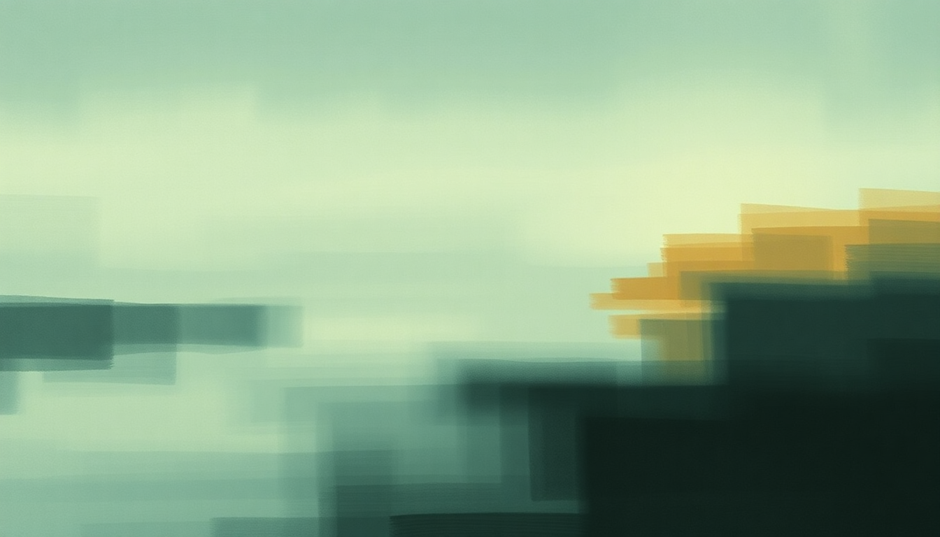Fan-driven abstract illustration evoking the emotional arc of On Reflection by Appleseed Cast