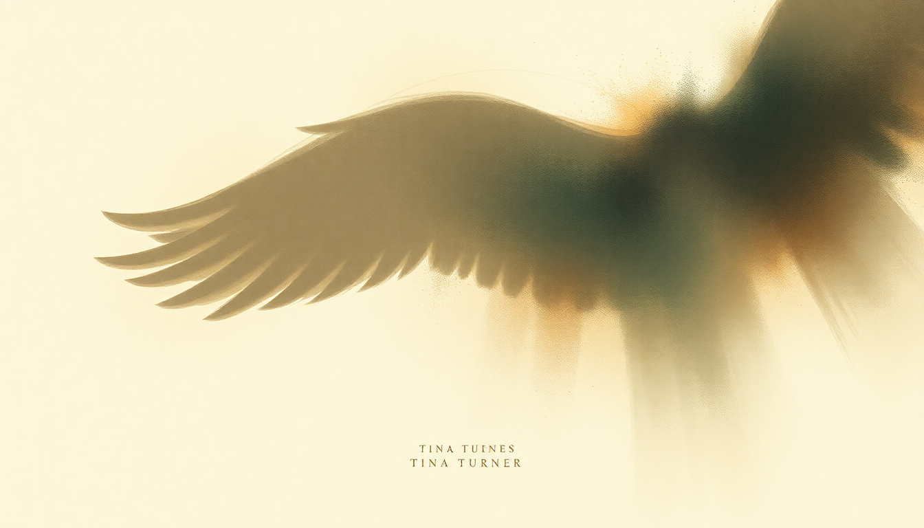 Fan-driven abstract illustration evoking the emotional arc of On Silent Wings by Tina Turner
