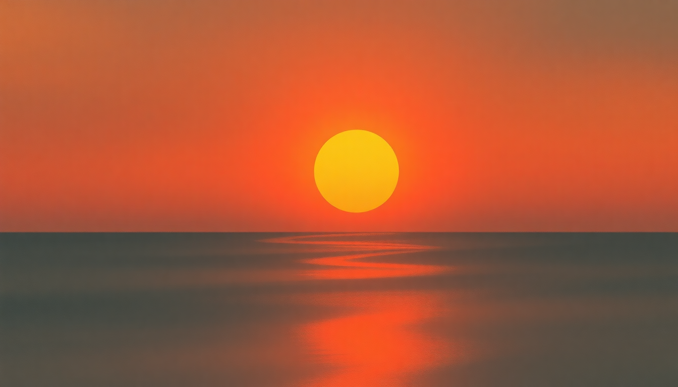 Fan-driven abstract illustration evoking the emotional arc of One Light, One Sun by Raffi