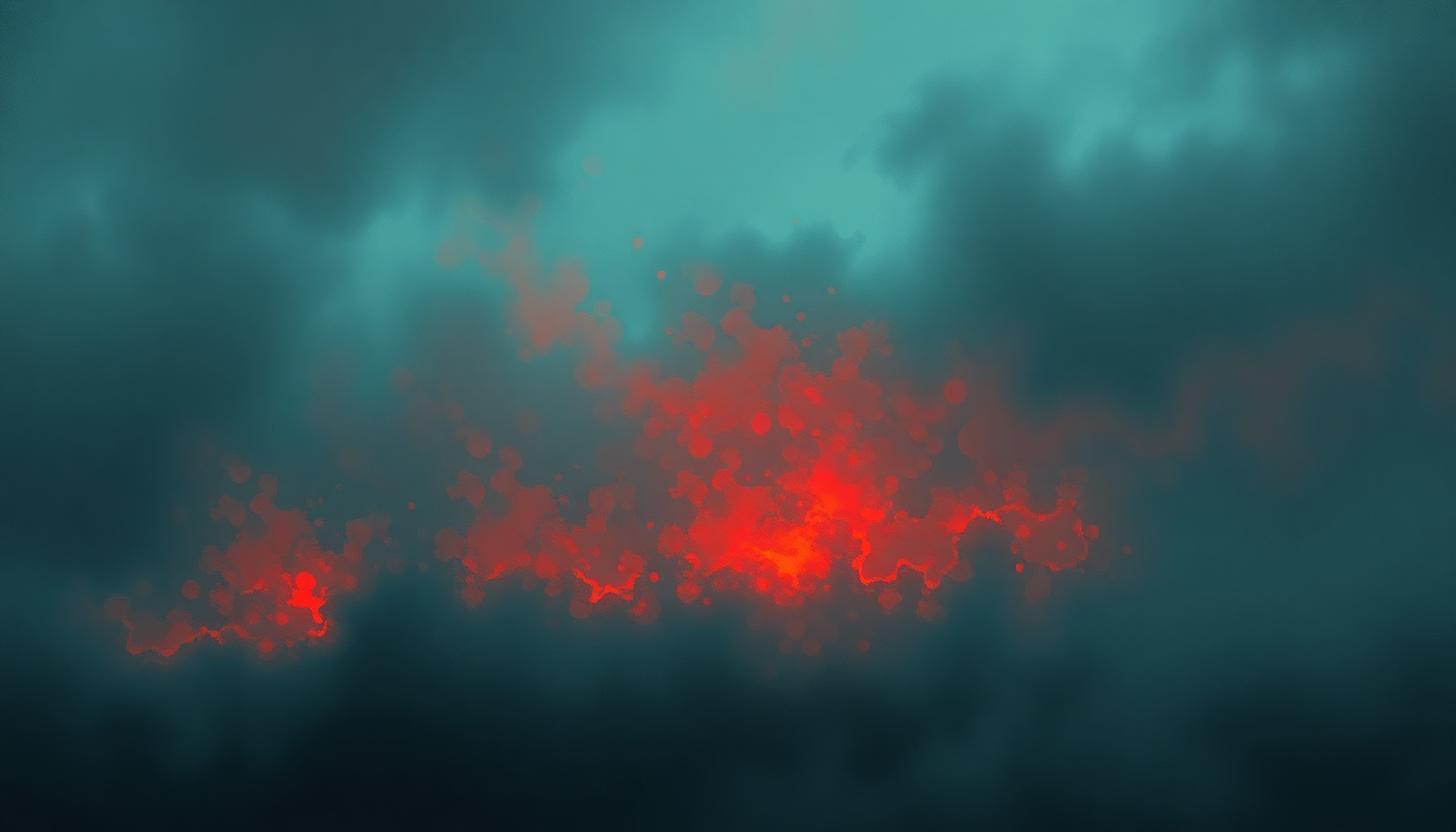Fan-driven abstract illustration evoking the emotional arc of One by Metallica