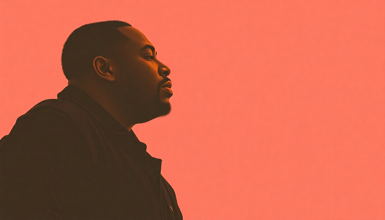 Fan-driven abstract illustration evoking the emotional arc of One More Chance by The Notorious B.I.G.