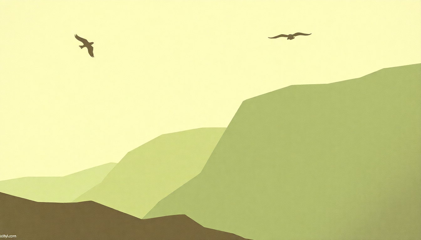 Fan-driven abstract illustration evoking the emotional arc of One More Cup of Coffee (Valley Below) by Bob Dylan