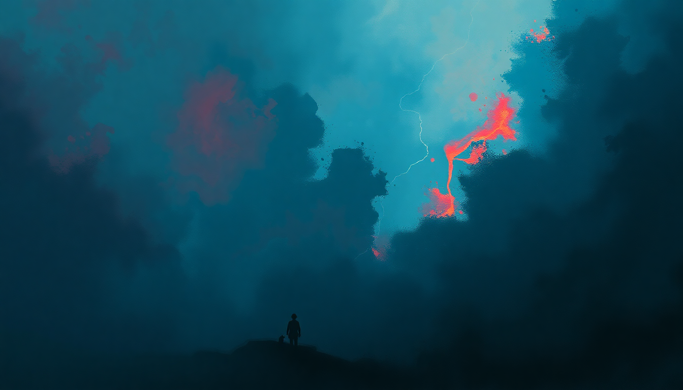 Fan-driven abstract illustration evoking the emotional arc of Only the Good Die Young by Iron Maiden