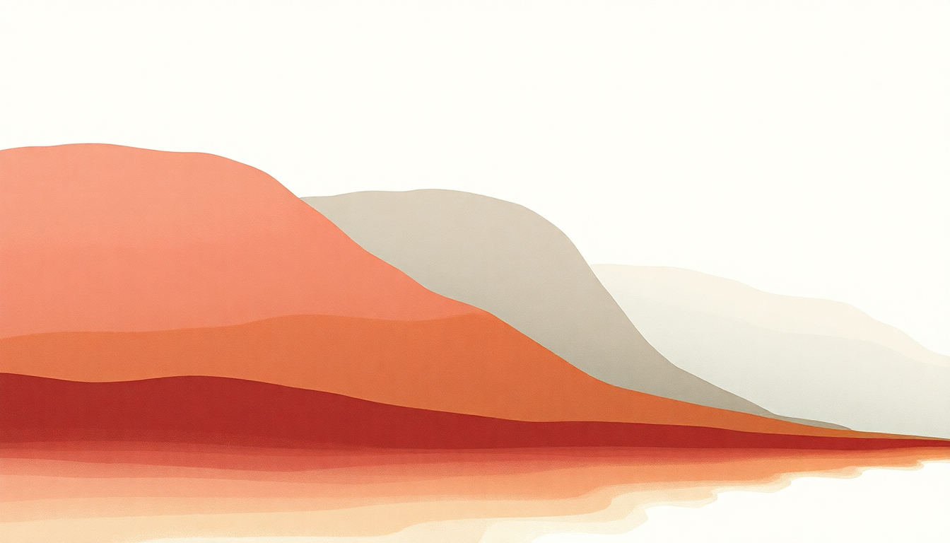 Fan-driven abstract illustration evoking the emotional arc of Opus by Ryuichi Sakamoto