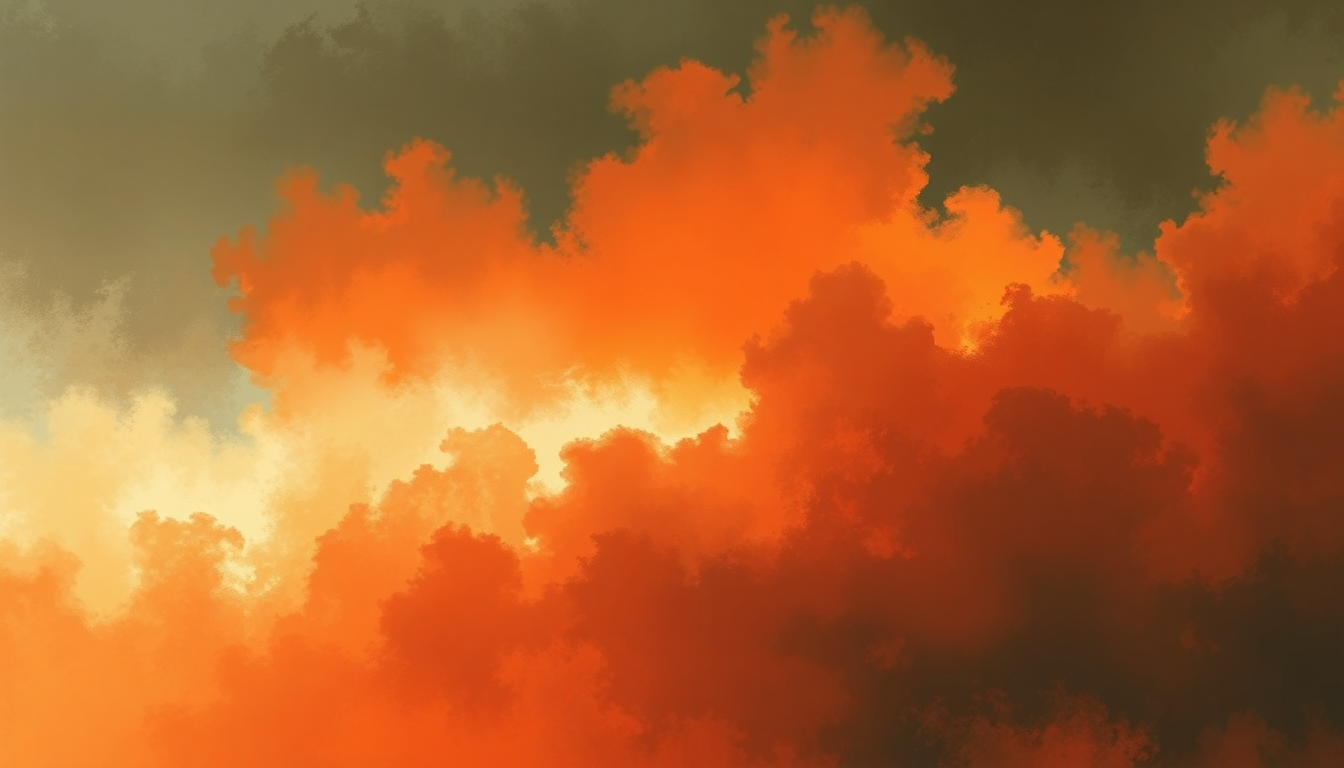 Fan-driven abstract illustration evoking the emotional arc of Original Fire by Audioslave