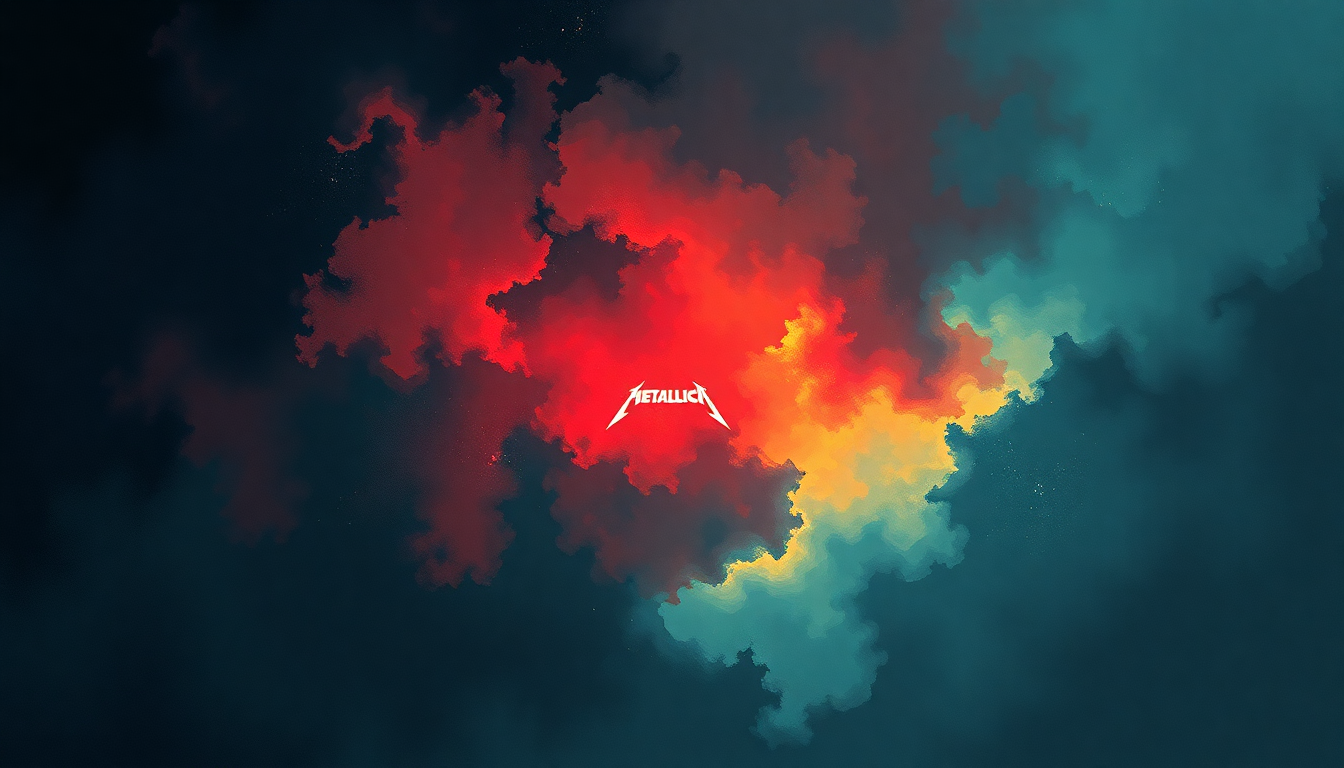 Fan-driven abstract illustration evoking the emotional arc of Orion by Metallica