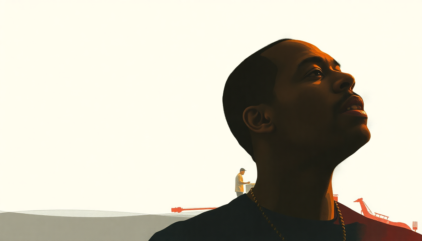 Fan-driven abstract illustration evoking the emotional arc of Otis by Jay-Z