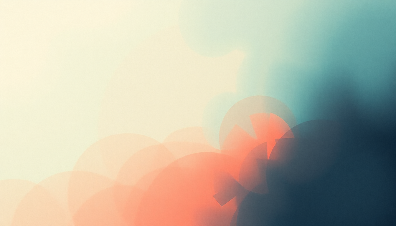 Fan-driven abstract illustration evoking the emotional arc of Out Go the Lights by Spoon