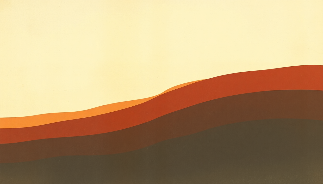 Fan-driven abstract illustration evoking the emotional arc of Out of Limits by The Ventures