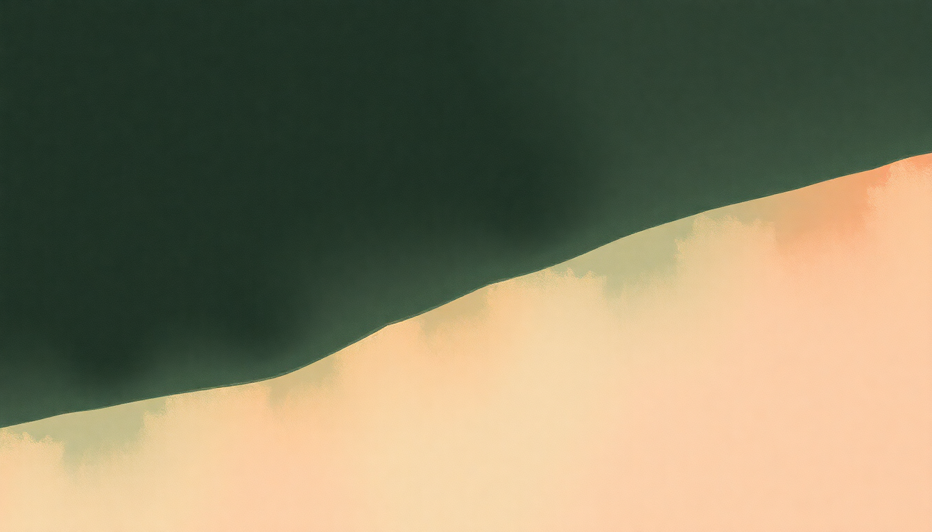 Fan-driven abstract illustration evoking the emotional arc of Overcome by Tricky