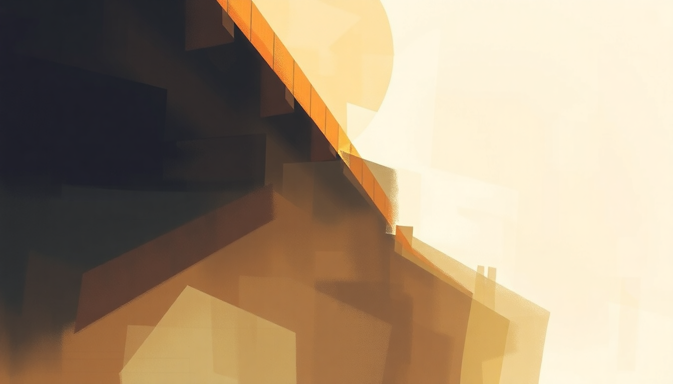 Fan-driven abstract illustration evoking the emotional arc of Overpass Graffiti by Ed Sheeran