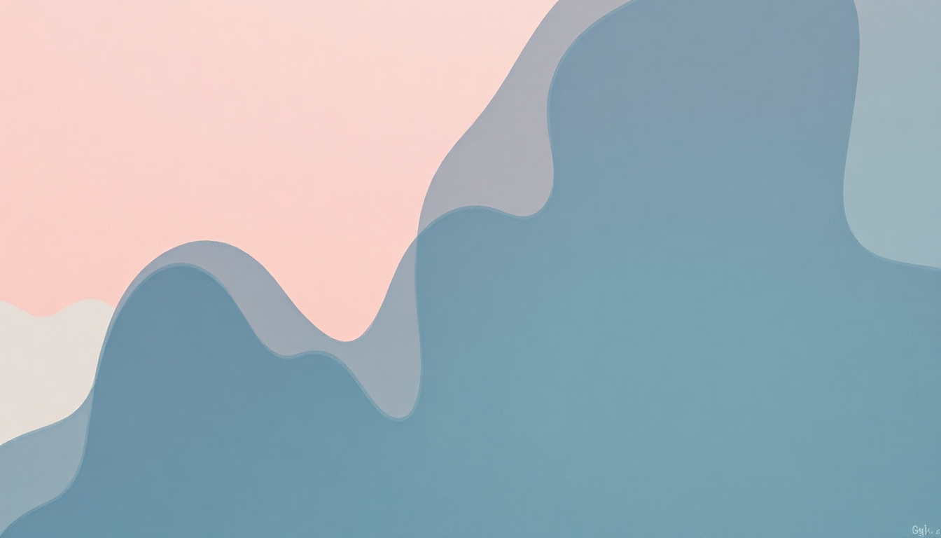 Fan-driven abstract illustration evoking the emotional arc of Ovule by Björk