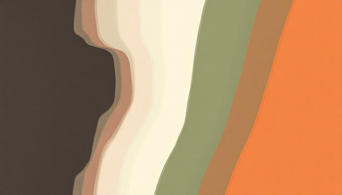 Fan-driven abstract illustration evoking the emotional arc of Painted by Lucky Daye