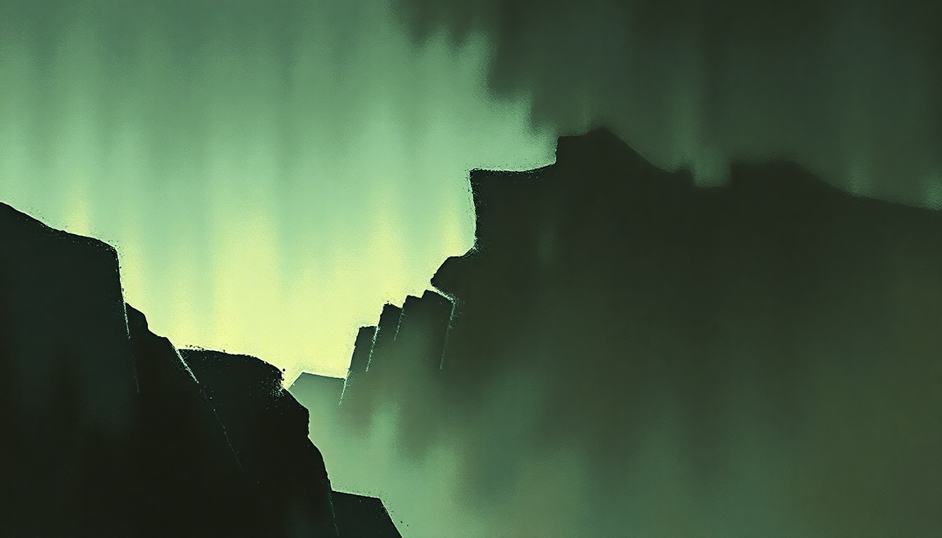 Fan-driven abstract illustration evoking the emotional arc of Pandora's Box by Orchestral Manoeuvres in the Dark