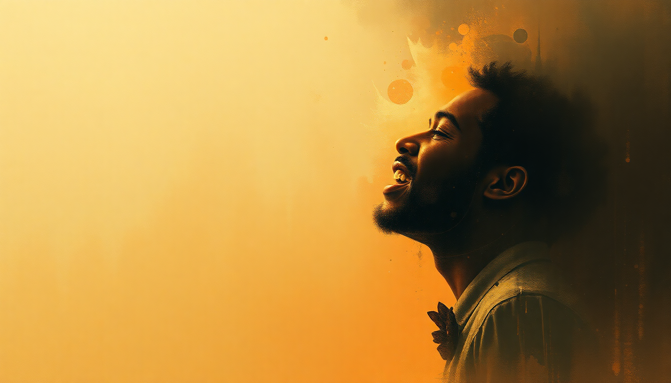 Fan-driven abstract illustration evoking the emotional arc of Papa's Got a Brand New Bag by James Brown