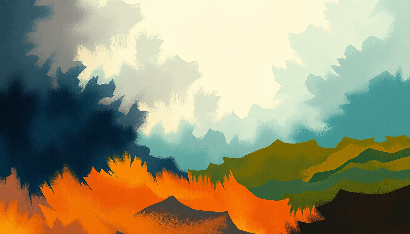 Fan-driven abstract illustration evoking the emotional arc of Paperhouse by Can