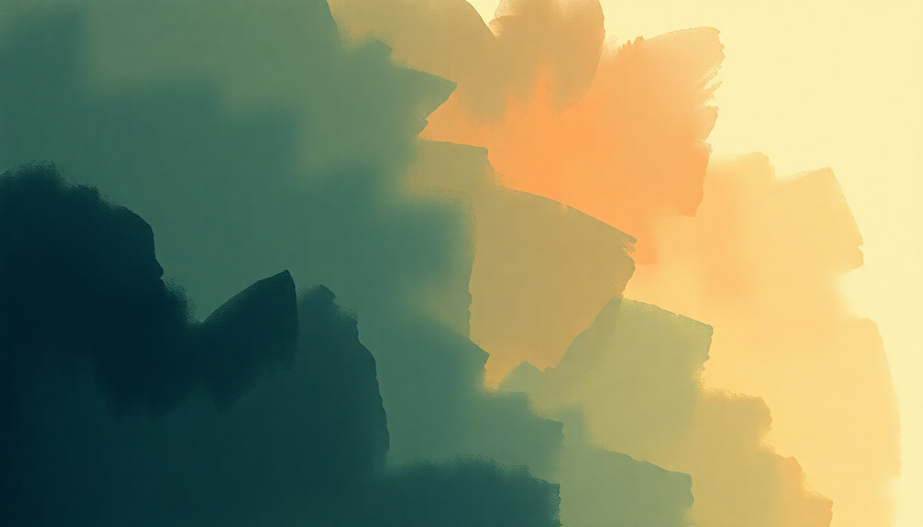Fan-driven abstract illustration evoking the emotional arc of Parachute by Chris Stapleton