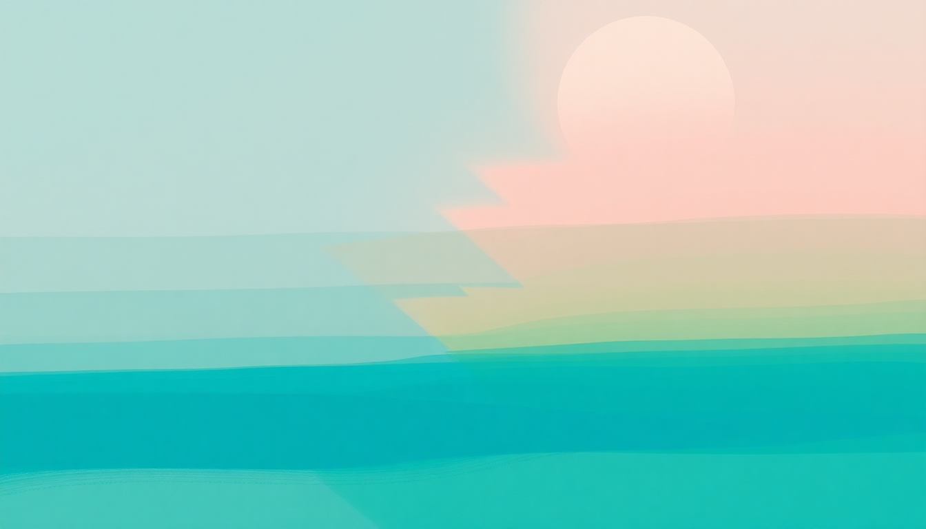 Fan-driven abstract illustration evoking the emotional arc of Paradise by Coldplay