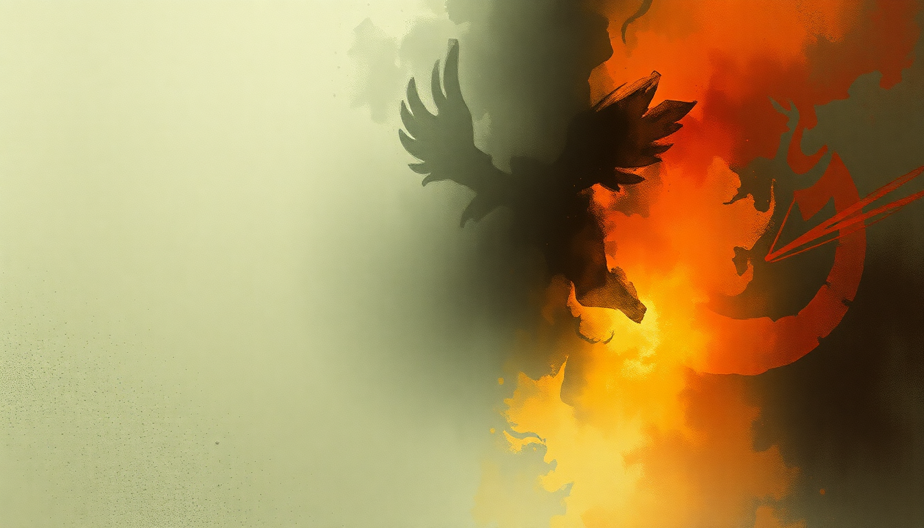 Fan-driven abstract illustration evoking the emotional arc of Parasite Eve by Bring Me the Horizon